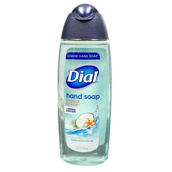 Lot of 12 Bottles - Dial Liquid Hand Soap in Tropical Breeze 8.5 Fl Oz - Picture 2 of 3